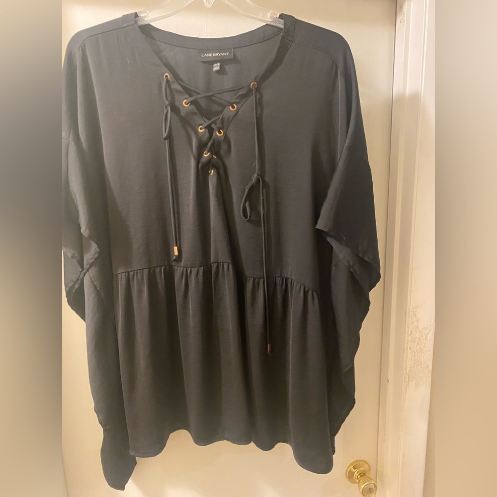 Lane Bryant Strap Up Blouse